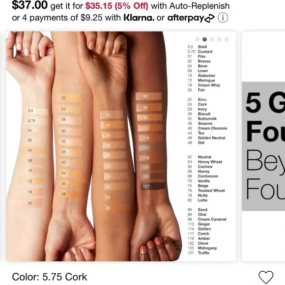 • Clinique Beyond Perfecting Foundation + Concealer WN 54 Honey Wheat